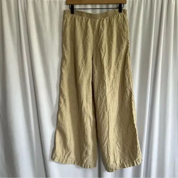 ANTHROPOLOGIE Wide Leg Linen Blend Pants size Small Oversized 15” waist - Picture 6 of 9
